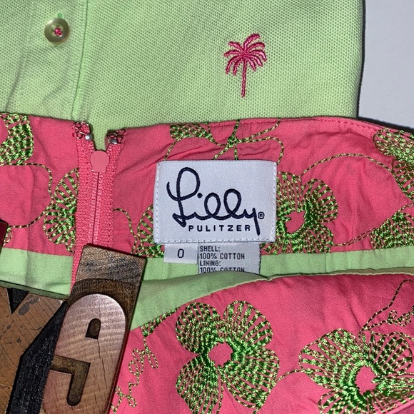 🌴LILLY PULITZER ‘Cynthia’ Embroidered/Scalloped Hem Skirt - Picture 2 of 8